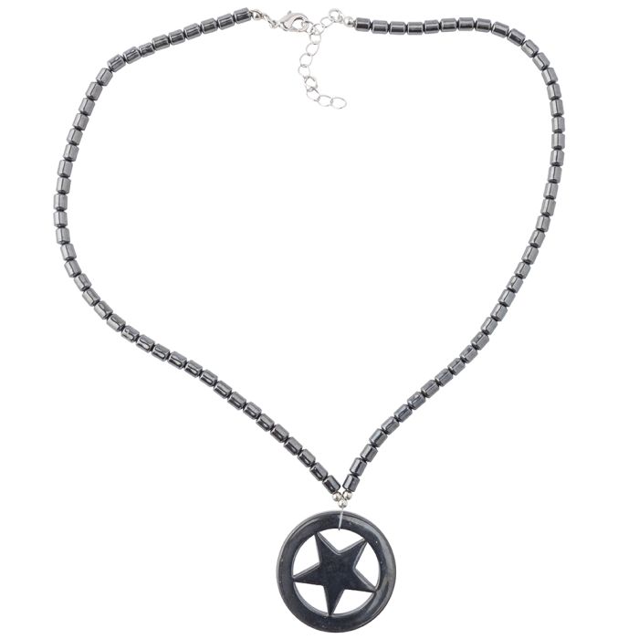 Hematine Star Necklace 18" Design 10 (1pc) NETT