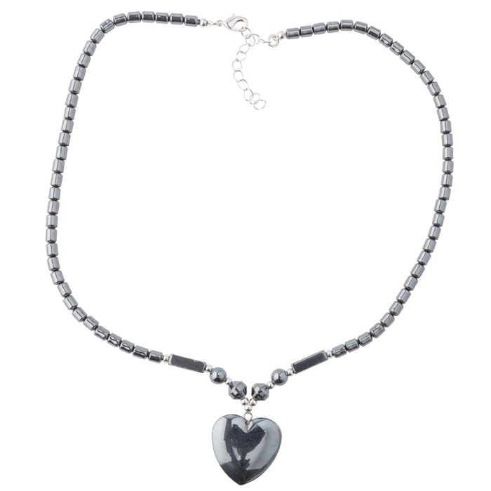 Hematine Heart Necklace 18" Design 16 (1pc) NETT