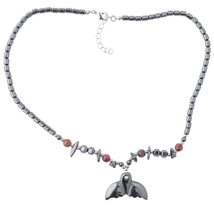 Hematine Whale Tail Necklace 18" Design 22 (1pc) NETT