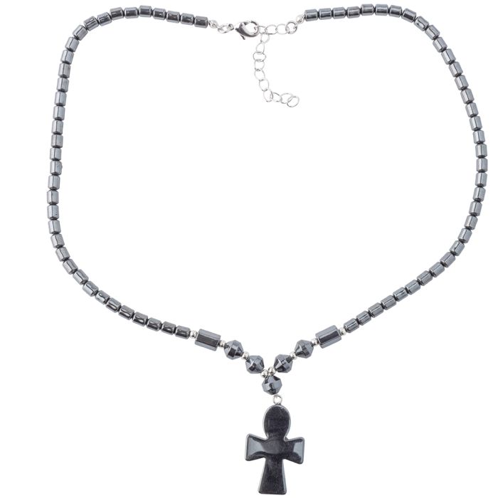 Hematine Cross Necklace 18" Design 32 (1pc) NETT