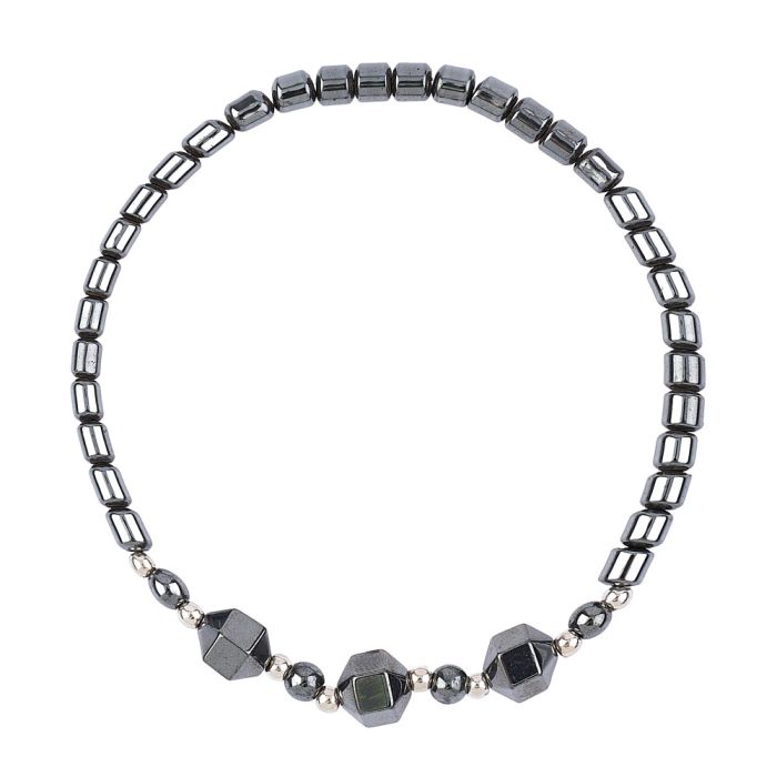 Hematine Bracelet Design 6, Faceted Bead (1pc) NETT