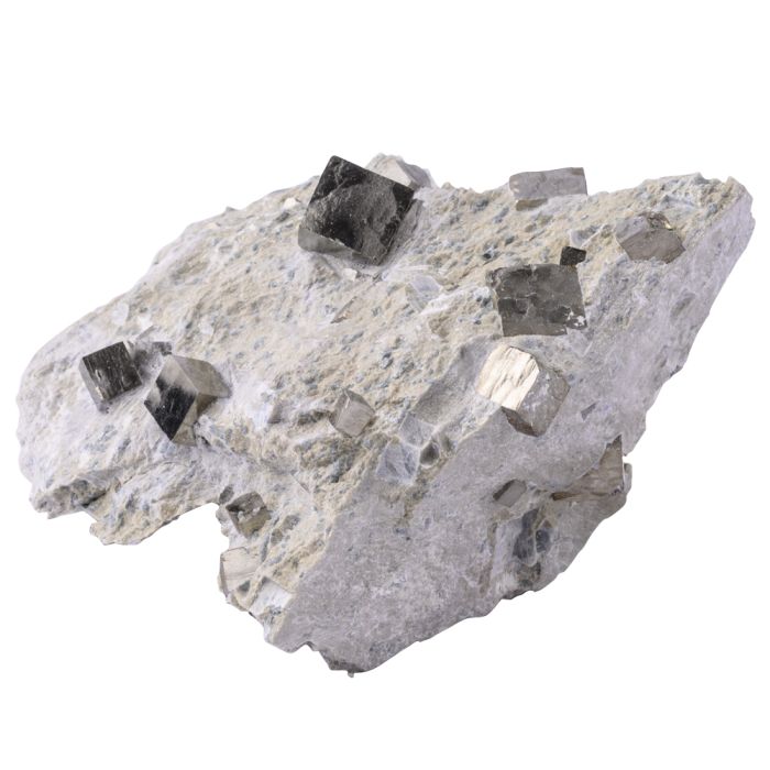 Pyrite Cubes in Matrix approx 4-5", Spain (1pc) NETT