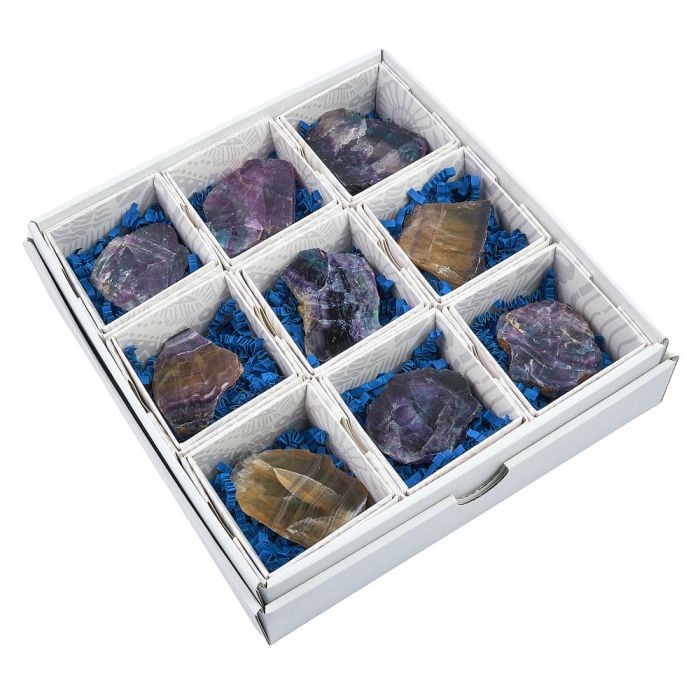 Fluorite Slice in Gift Box, China (9pcs) NETT