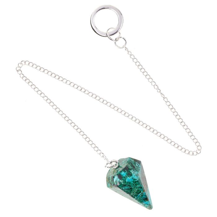 Chrysocolla Pendulum, 18/20mm x 25/35mm (1pc)