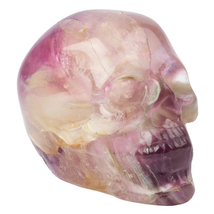 Rainbow Fluorite Skull, approx 50mm (1pc) NFD