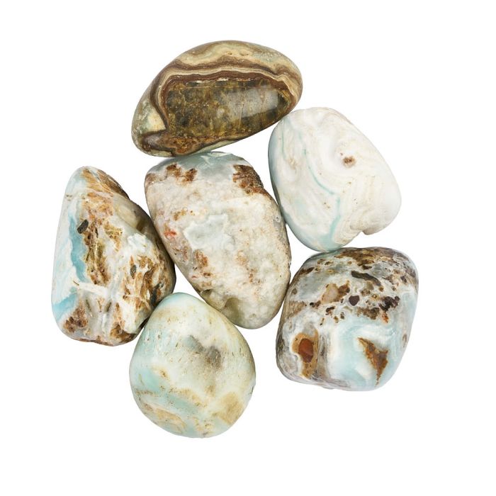 Hemimorphite Medium Tumblestones, 20-30mm (100g) 