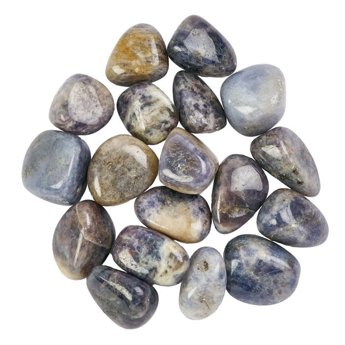 Iolite Medium Tumblestones, 20-30mm (250g) 