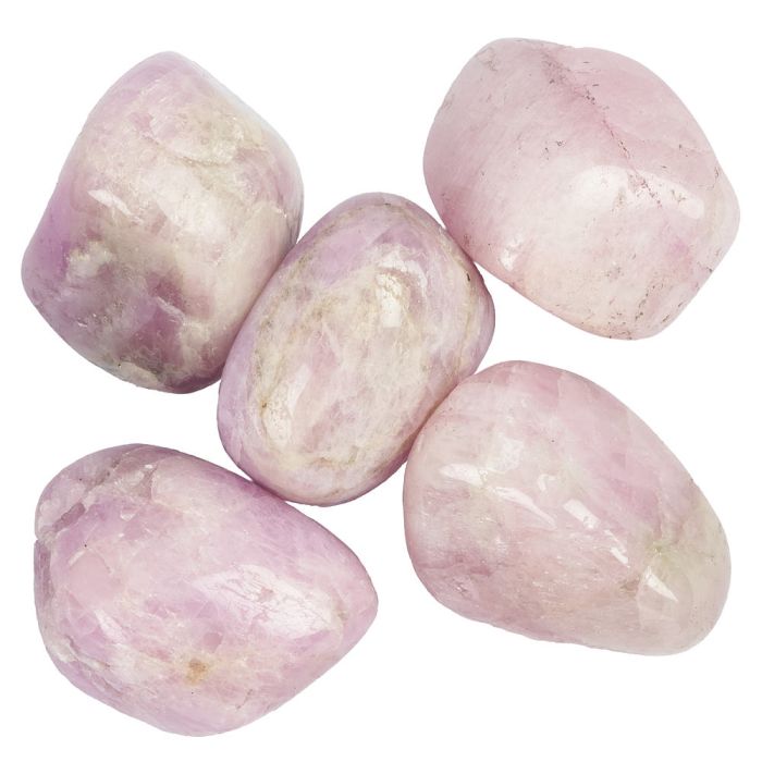 Kunzite Medium Tumblestones, 20-30mm (100g) 