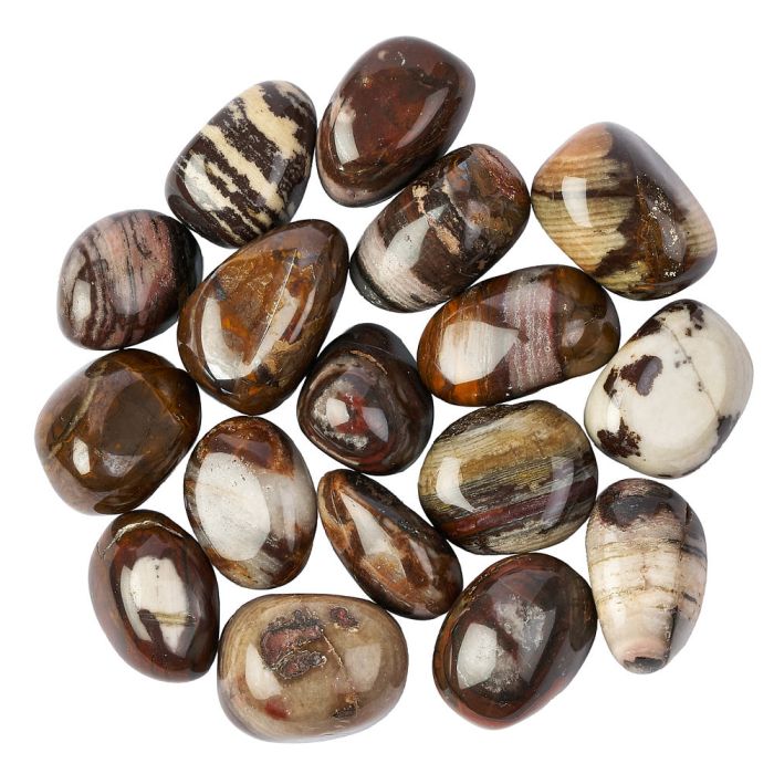 Nguni Jade Medium Tumblestones, 20-30mm (250g)