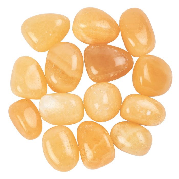 Orange Calcite Medium Tumblestones, 20-30mm (250g) 