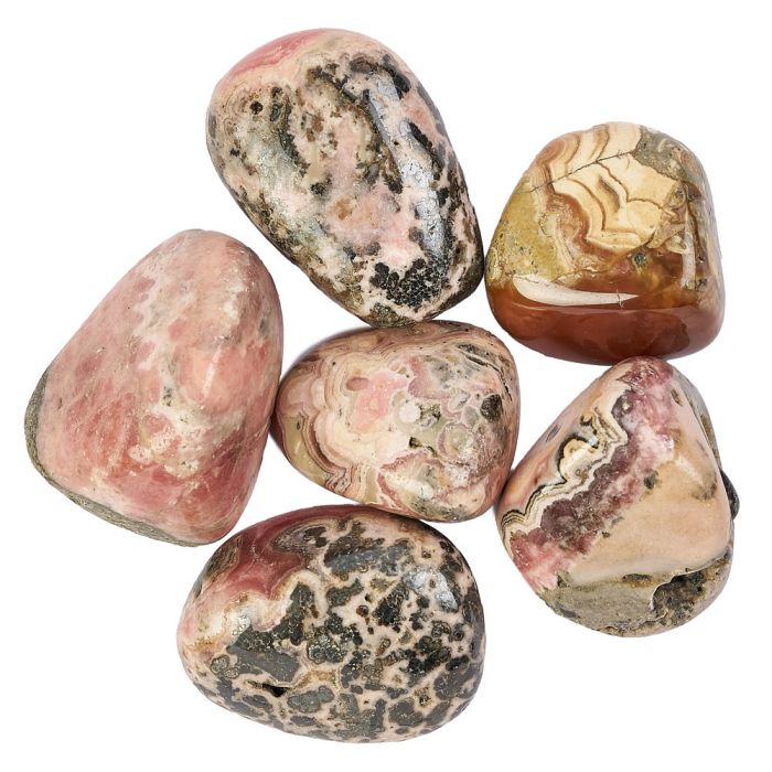 Rhodocrosite (Argentina) Medium Tumblestones, 20-30mm  (100g)
