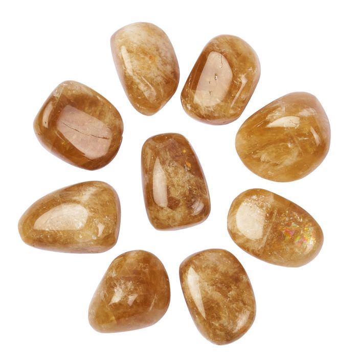 Golden Aragonite Tumblestones 30-35mm (250g)