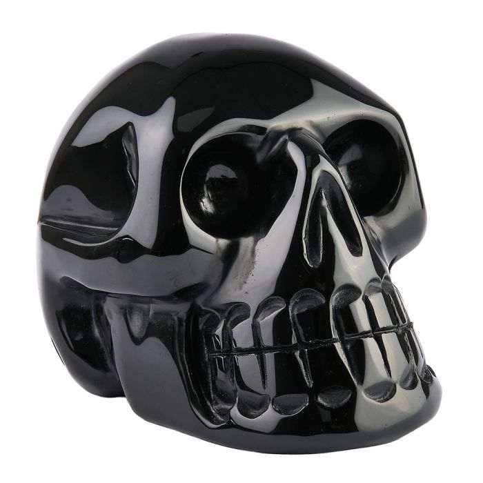 Black Obsidian Skull Incense Holder, 1.065kg (1pc) NFD