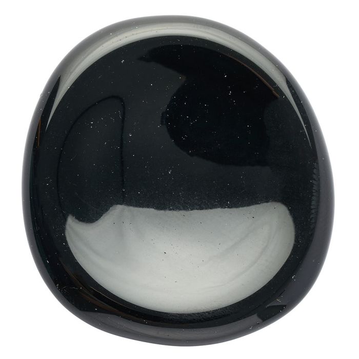 Black Obsidian Freeform Worry Stone (1pc)