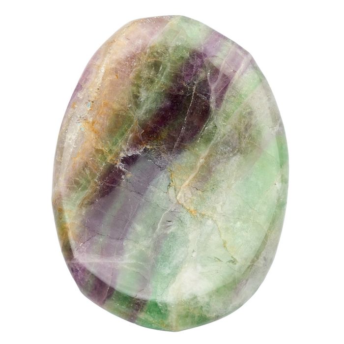 Rainbow Fluorite Freeform Worry Stone (1pc)