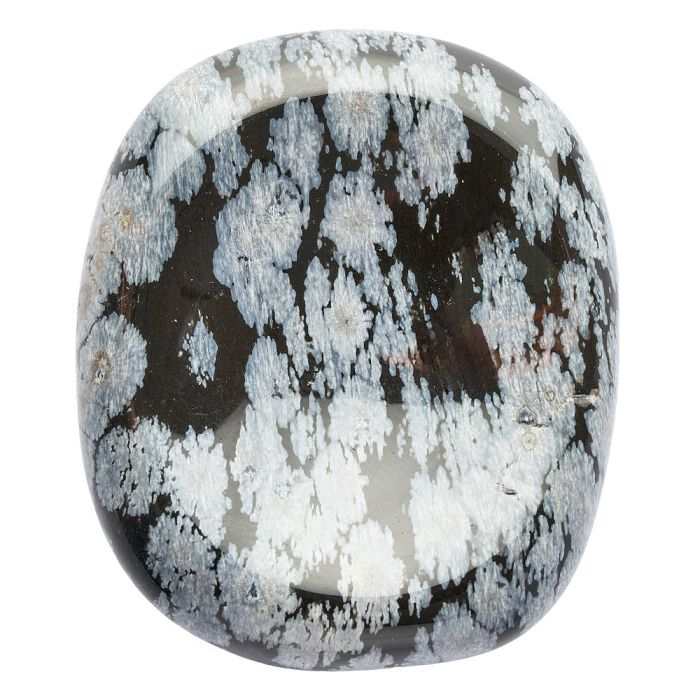 Snowflake Obsidian Freeform Worry Stone (1pc)