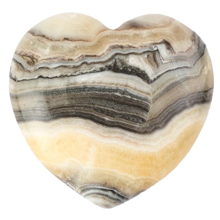 Banded Zebra Jasper Heart 30-40mm (1pc)