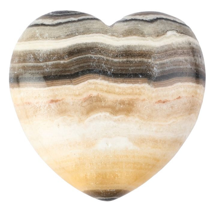 Banded Zebra Jasper Heart 40-50mm (1pc)