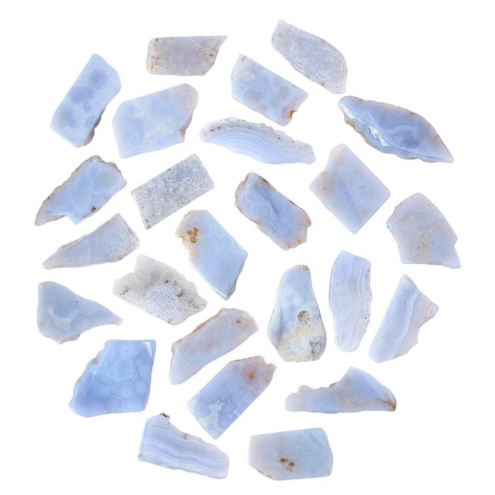 Blue Lace Agate Polished Slice (25pcs)