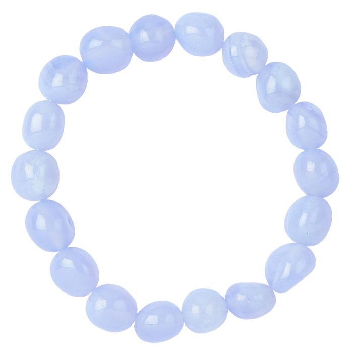 Blue Lace Agate (AA Grade) Tumblestone Bracelet (1pc)