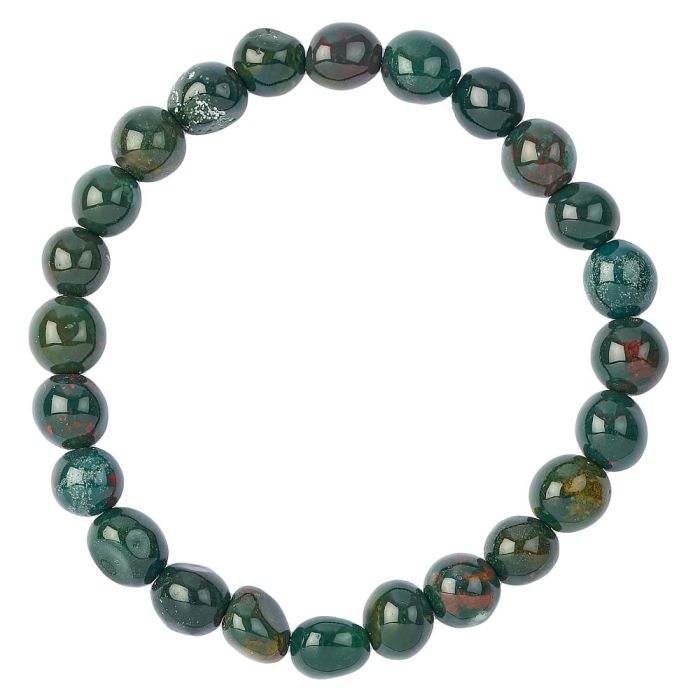 Bloodstone Small Tumblestone Bracelet (1pc)