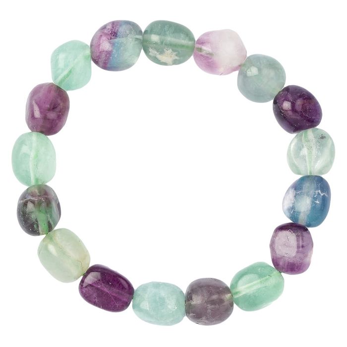 Rainbow Fluorite Tumble Bracelet (1pc)