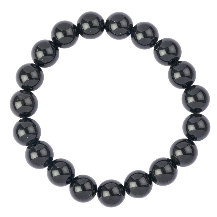 10mm Black Obsidian Bead Bracelet (1pc)