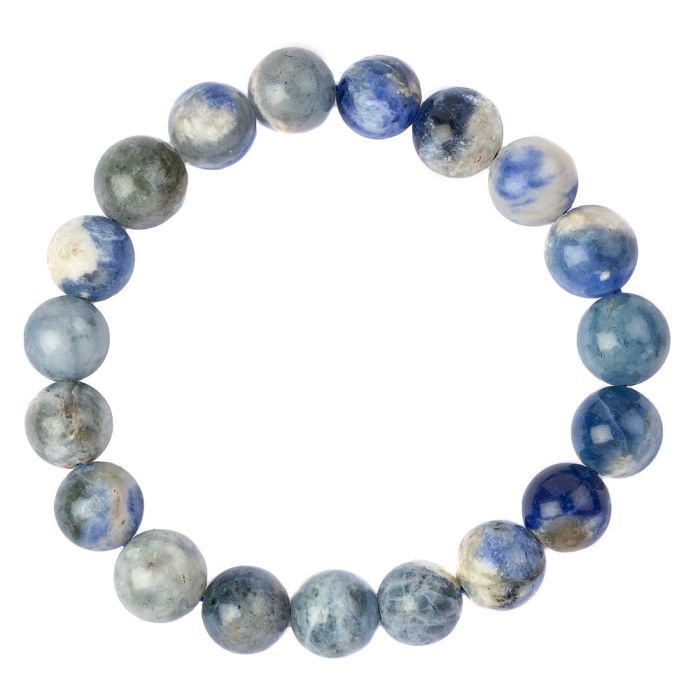 10mm Brazilian Sodalite Bead Bracelet (1pc)