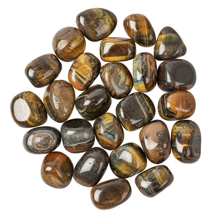 Gold & Blue Tiger Eye Tumblestone Refill (25pcs)