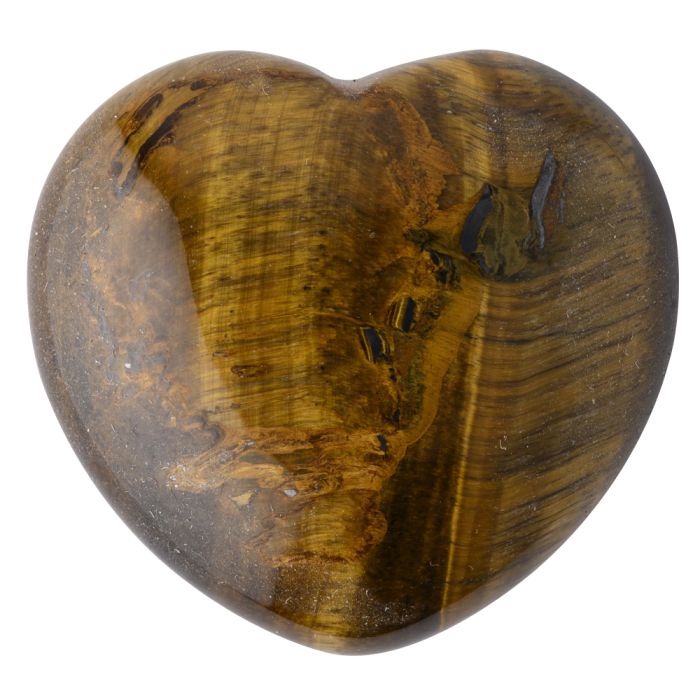 Gold Tiger Eye Puff Heart 45mm x 40mm x 20mm (1pc) NETT