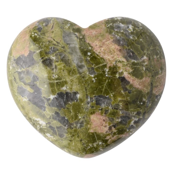 Unakite Puff Heart 45mm x 40mm x 20mm (1pc) NETT