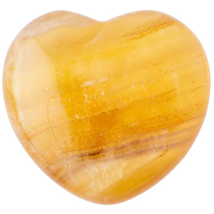 Yellow Fluorite Puff Heart 45mm x 40mm x 20mm (1pc) NETT