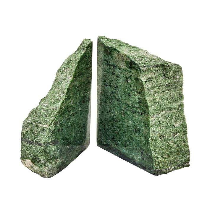 Brazilian Green Jasper Bookends (3-4kg) (Pair) NETT