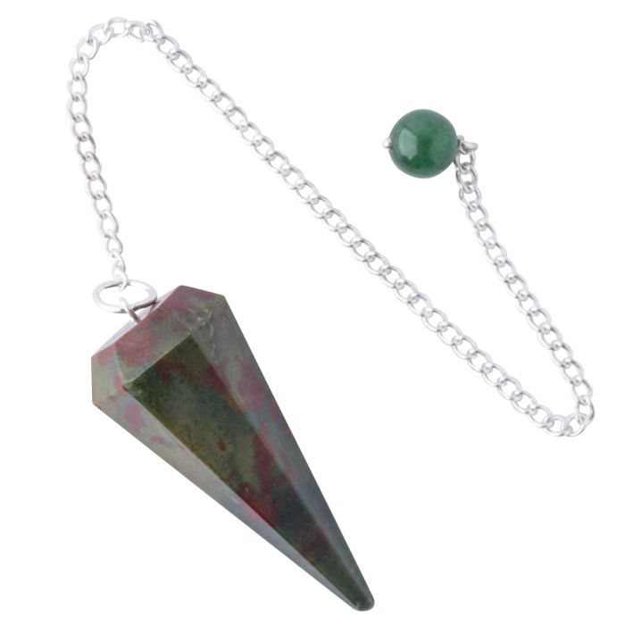 Bloodstone Pendulum With 6" Chain (1pc) NETT