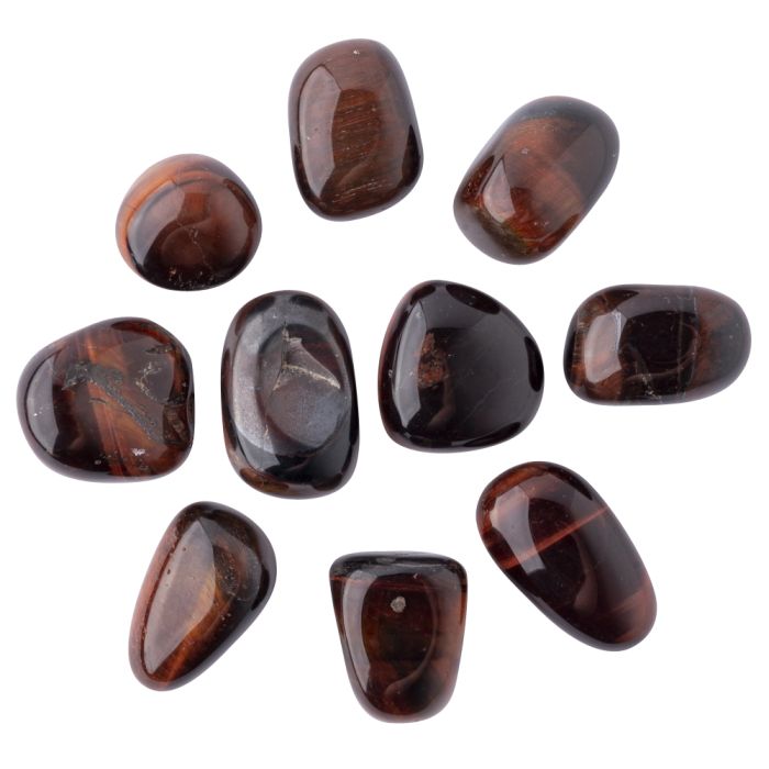 Tiger Eye Red (Heat Treated) Tumblestone Starter Pack Refill (10pc) NETT