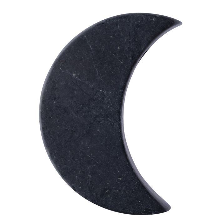 Shungite Pendant Moon 30-35mm (1pc) 