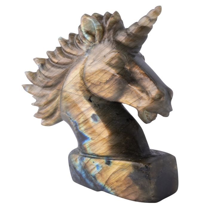 Labradorite Unicorn Carving 3.5" (1pcs) NETT
