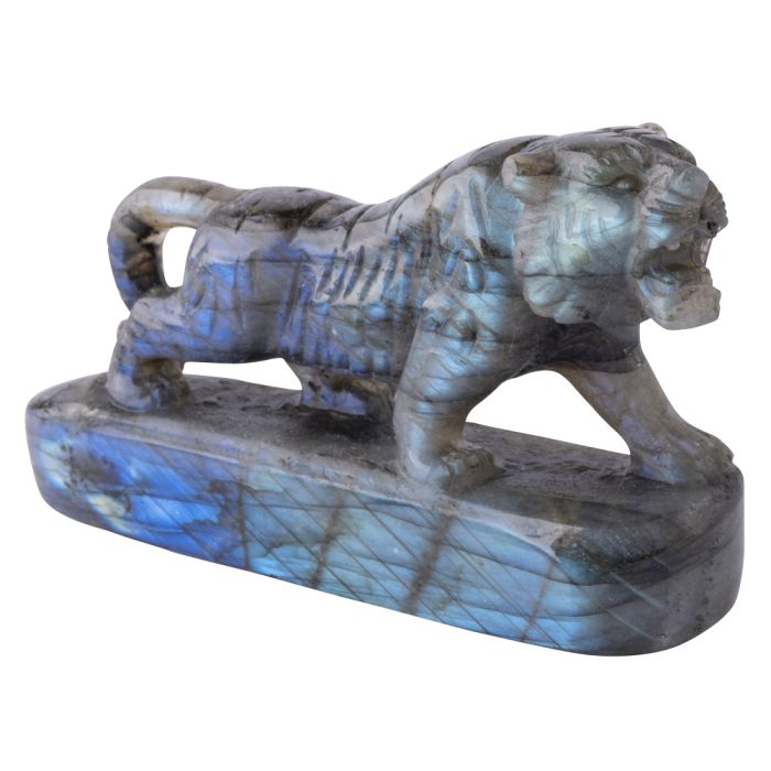 Labradorite Tiger Carving 3.75x2.5x1.25" (1pc) 