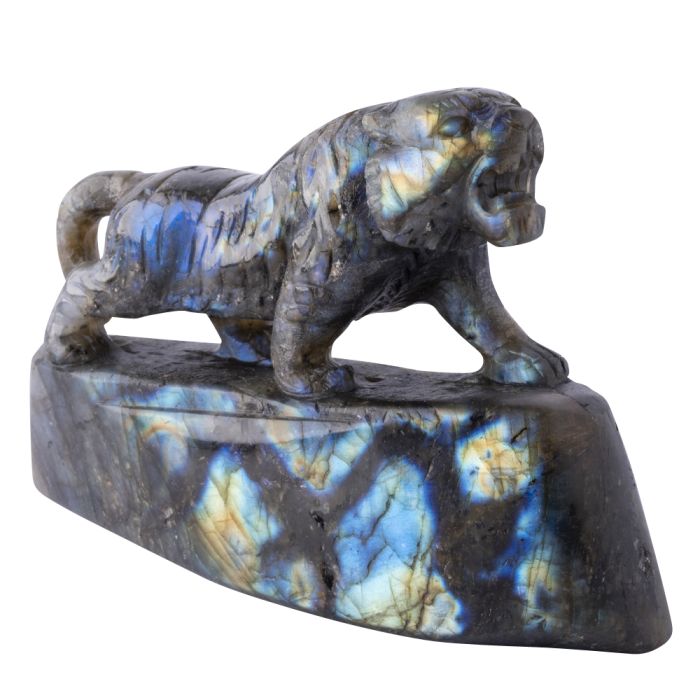 Labradorite Tiger Carving 4.25x2.75x1.25" (1 pc) NETT
