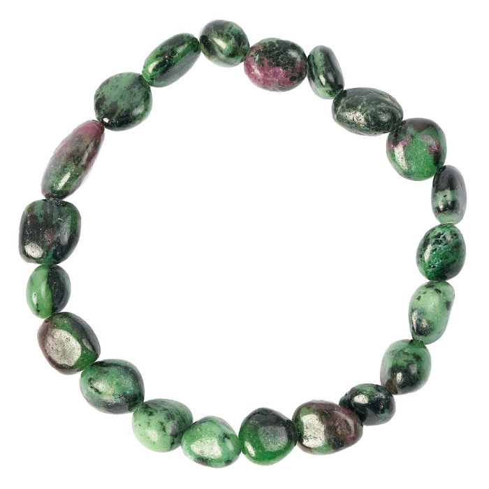 Ruby Zoisite Tumblestone Bracelet (1pc)