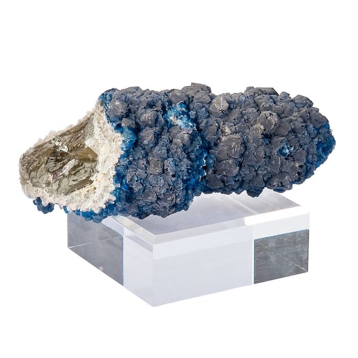 Blueberry Fluorite Specimen, 129gr, 88mm x 38mm x 38mm (1pc)