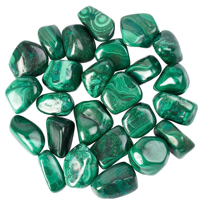 Malachite Tumblestone, 30-50mm, DRC (1KG) NFD