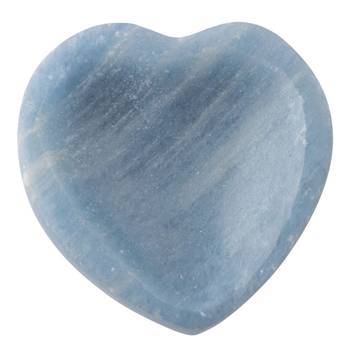 Blue Calcite Heart Bowl Large, Madagascar (1pc) NETT
