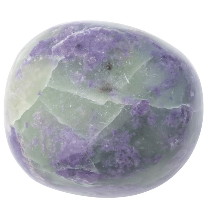 Fluorite and Serpentine Medium Tumblestone 20-30mm, Bolivia (1pc) NETT