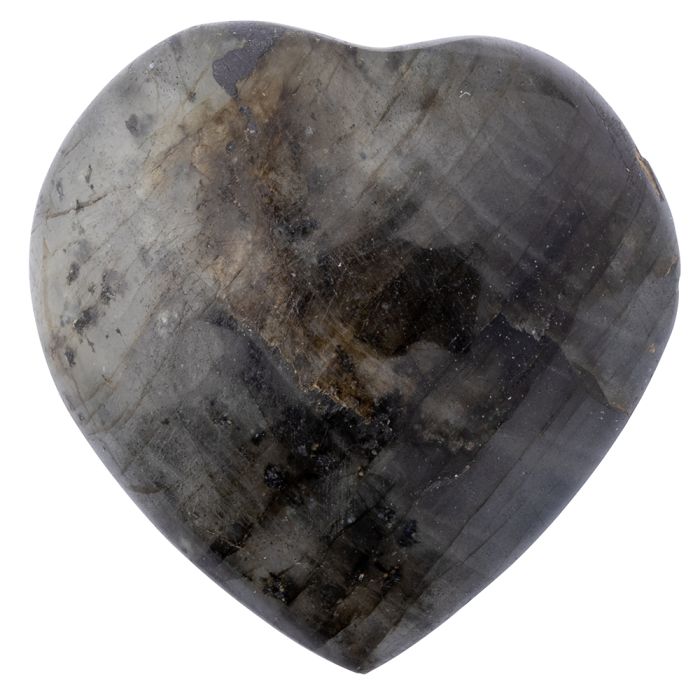 Labradorite B Grade Heart 20-30mm, Madagascar (1pc) NETT