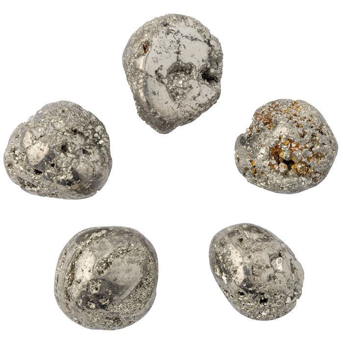 Pyrite Medium Tumblestone 20-30mm, Peru (100g) NETT
