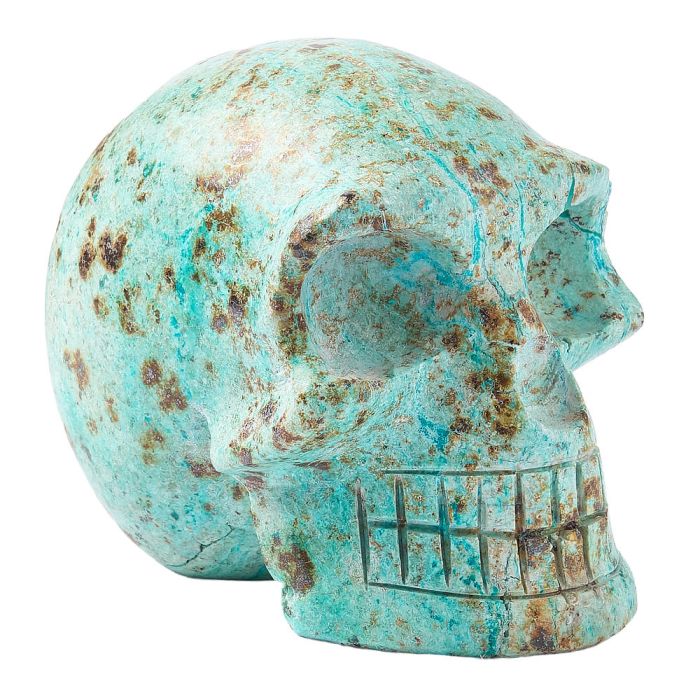 Chrysocolla Skull 100-110mm Peru (1pc) NETT