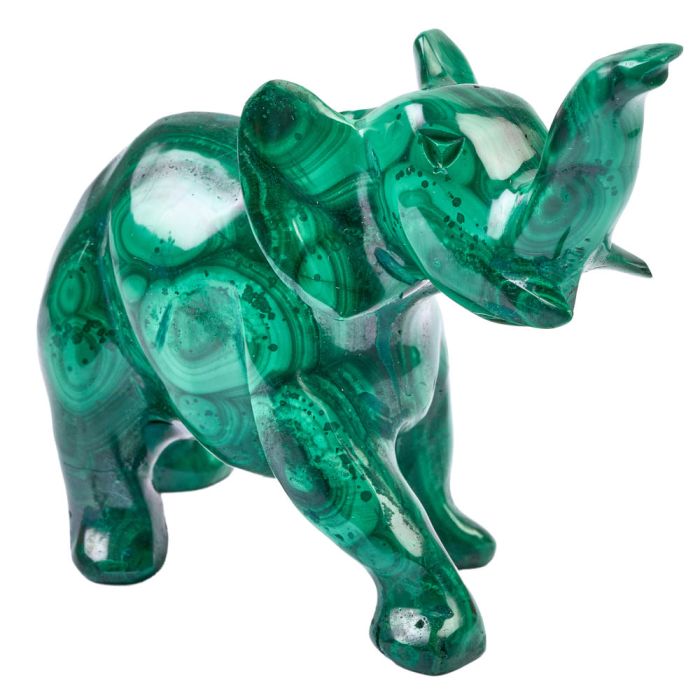 Malachite Elephant Carving 3-4" (1pc) NETT