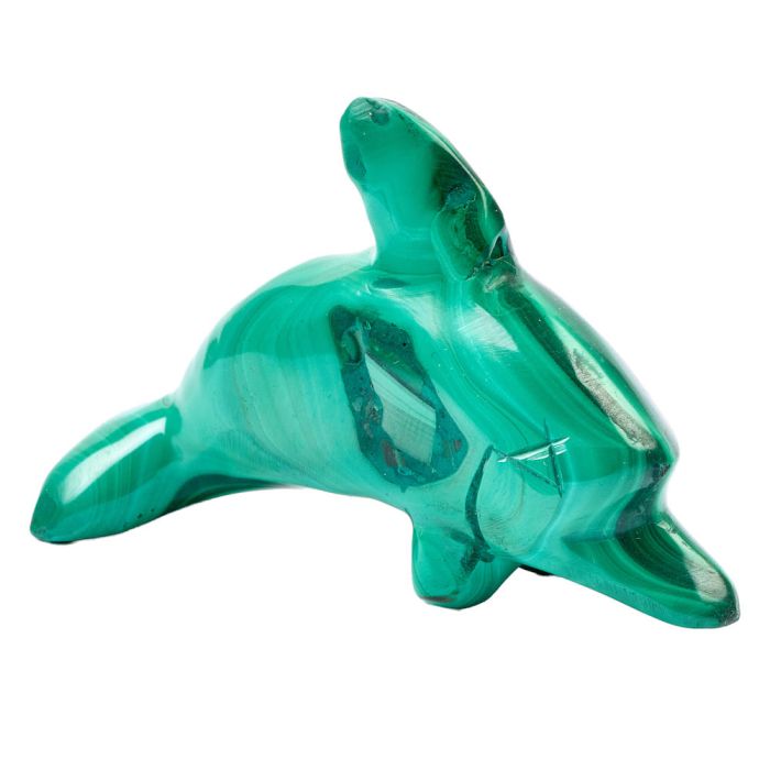 Malachite Dolphin Carving 2-3" (1pc) NETT
