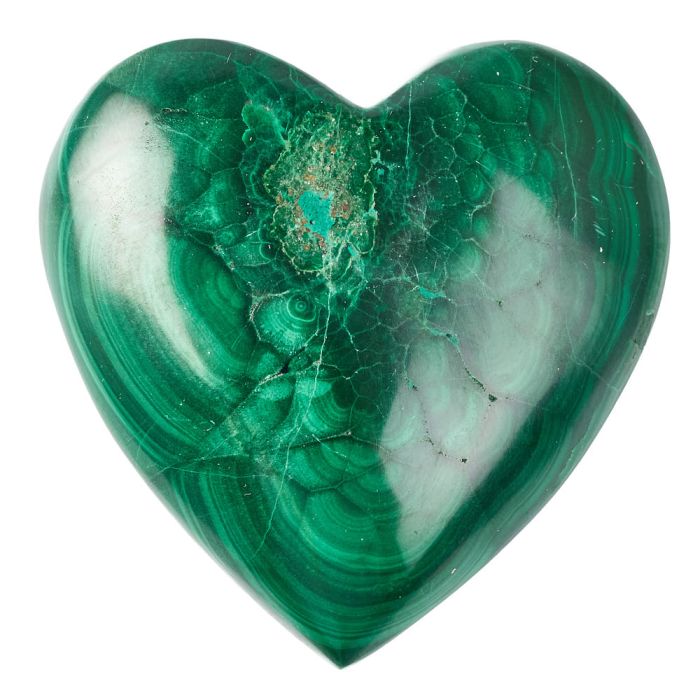 Malachite Heart (1pc) 